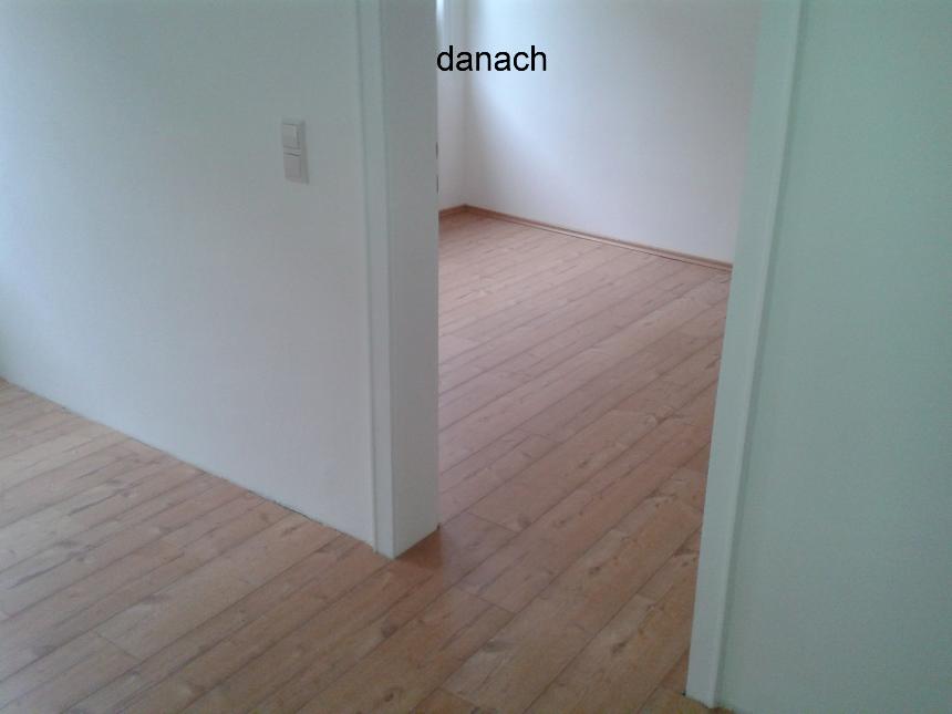 Fertigstellung Laminatboden